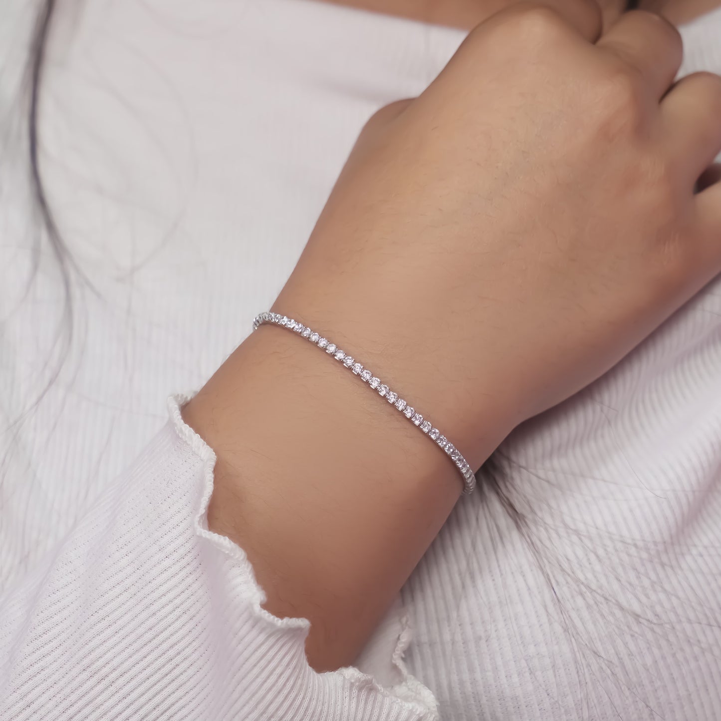 Radiant Zirconia Tennis Bracelet