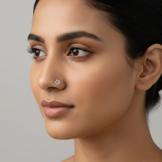 Filigree Flower Nose Pin