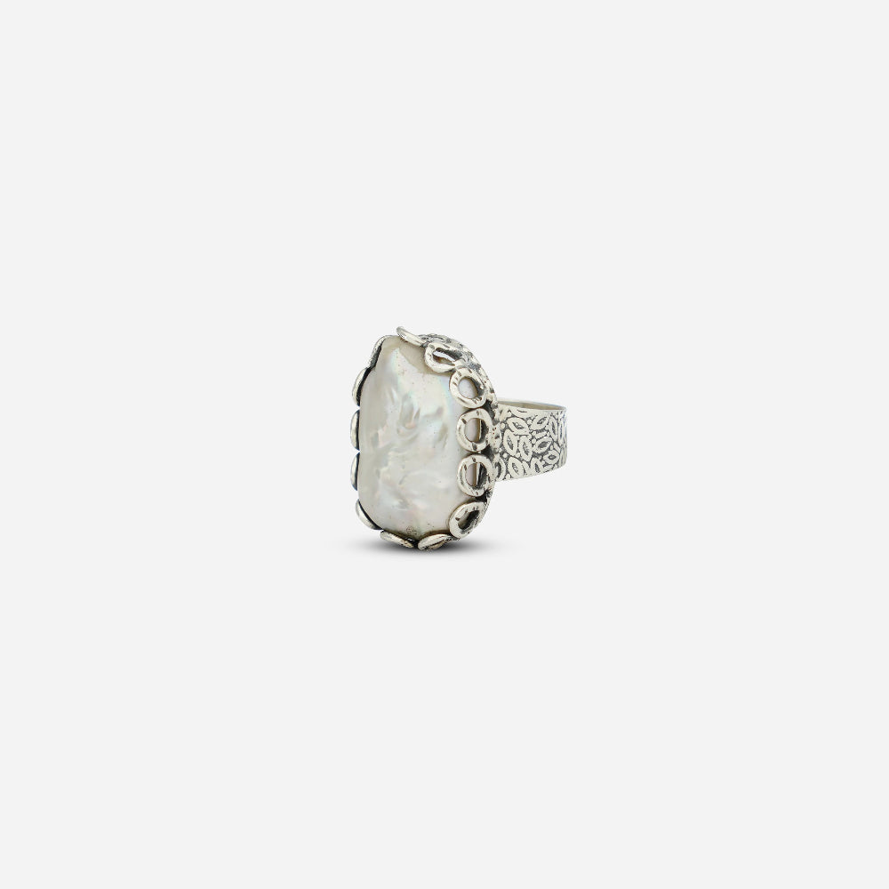 925 Silver Pearl Ring