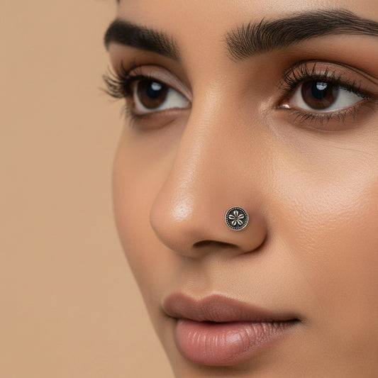 Antique Flower Nose Pin