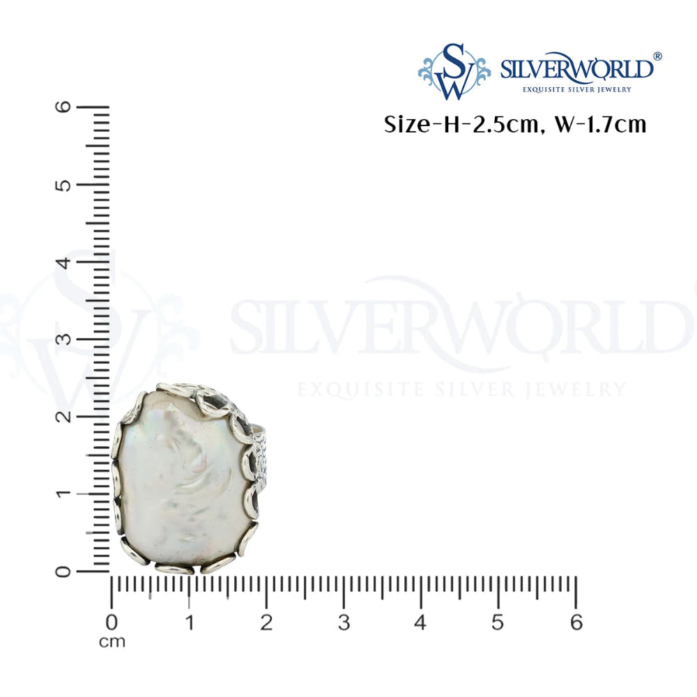 925 Silver Pearl Ring