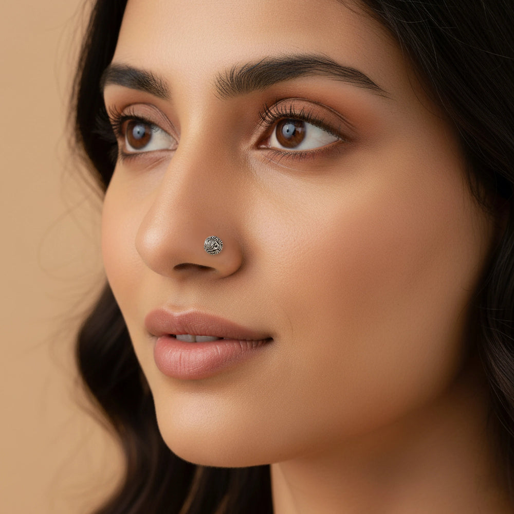 Silver Nose Pin for Women