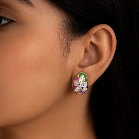 Colourful Enamel Earrings