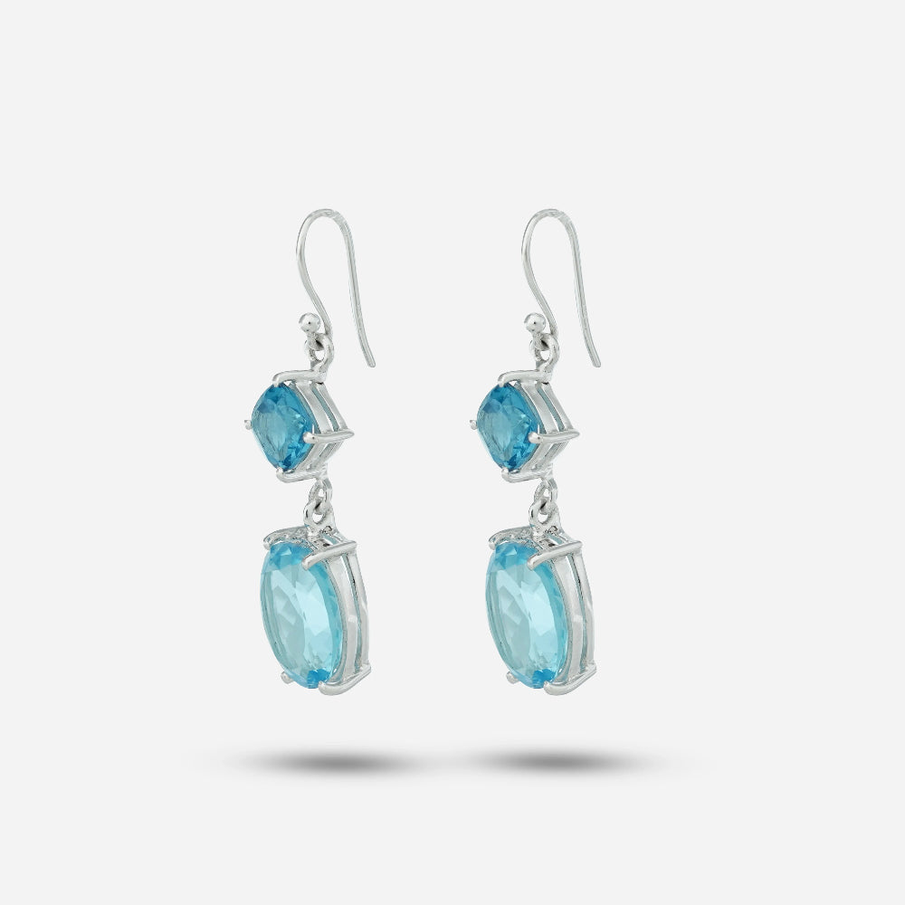 Blue Topaz Earrings