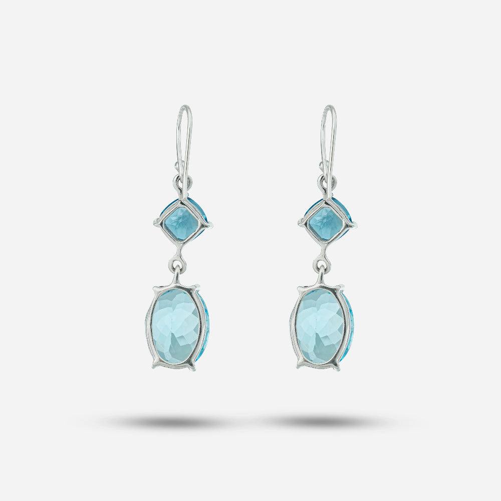 Blue Topaz Earrings