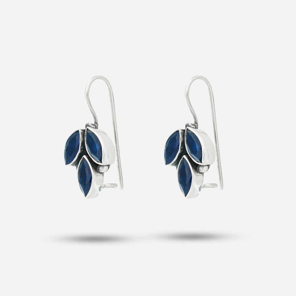Blue Zirconia Earrings