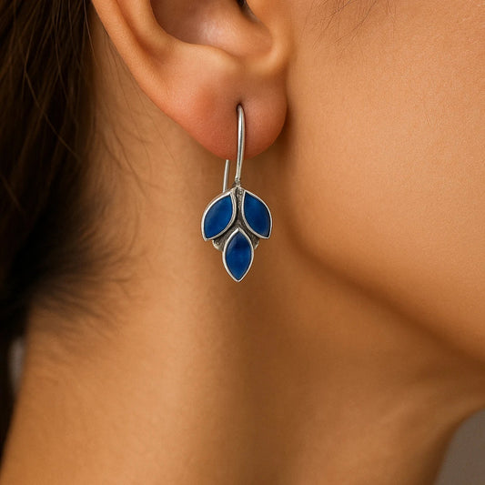 Blue Zirconia Earrings