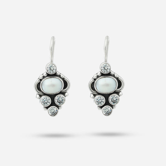 Silver Zirconia Earrings