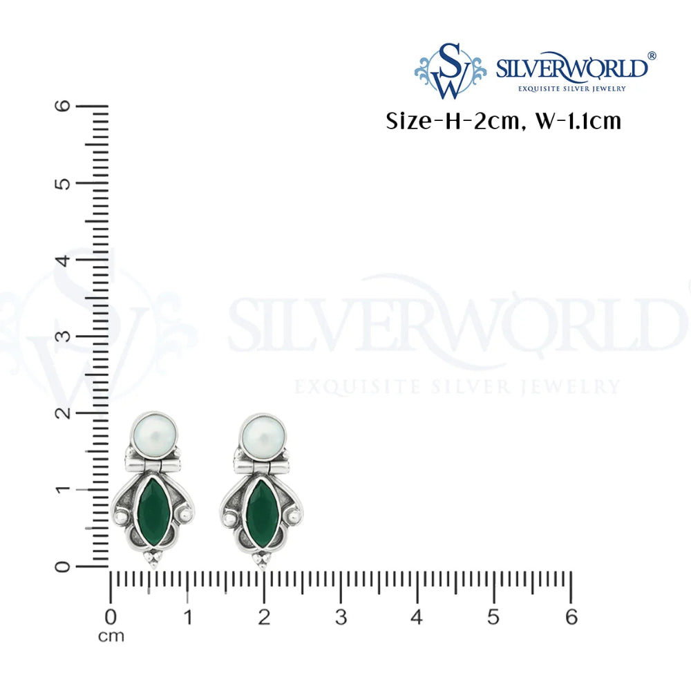 Green Stone Earrings