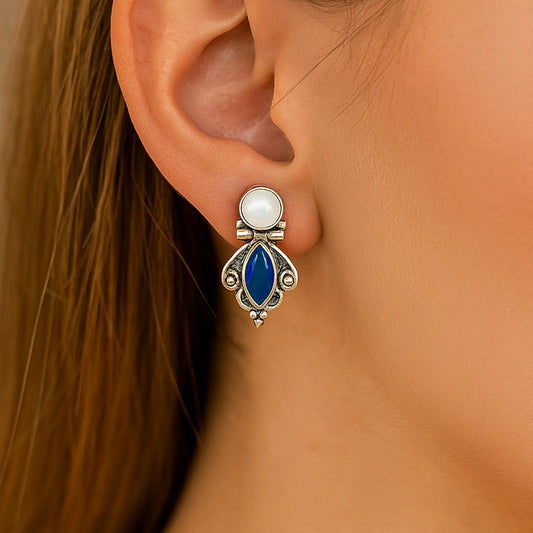 Blue Stone Earrings