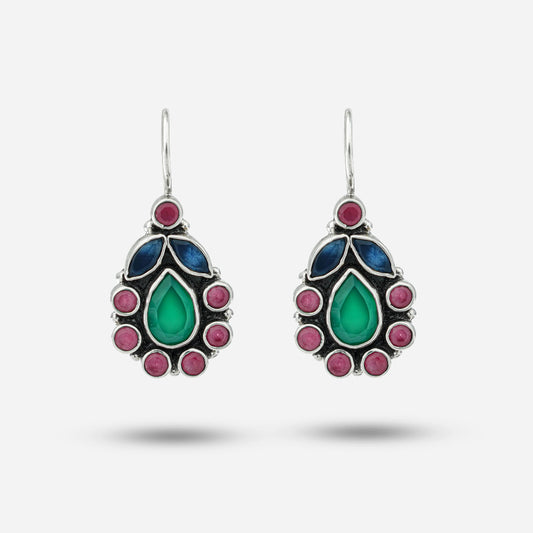Colorful Zirconia Earrings