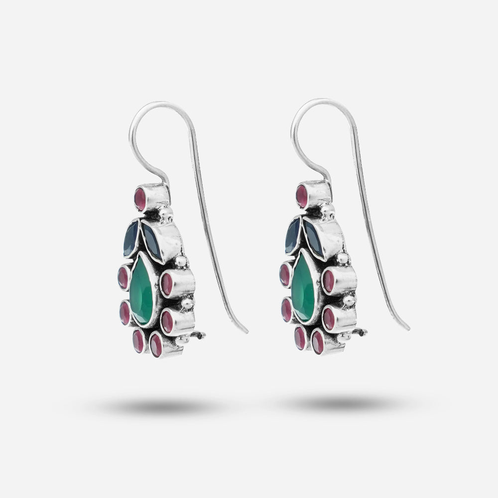 Colorful Zirconia Earrings