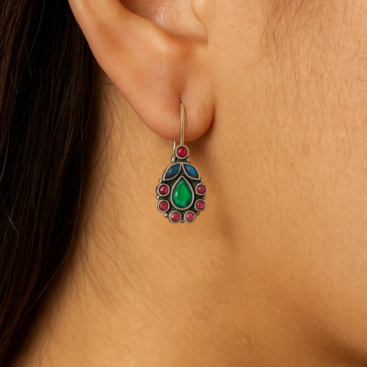 Colorful Zirconia Earrings