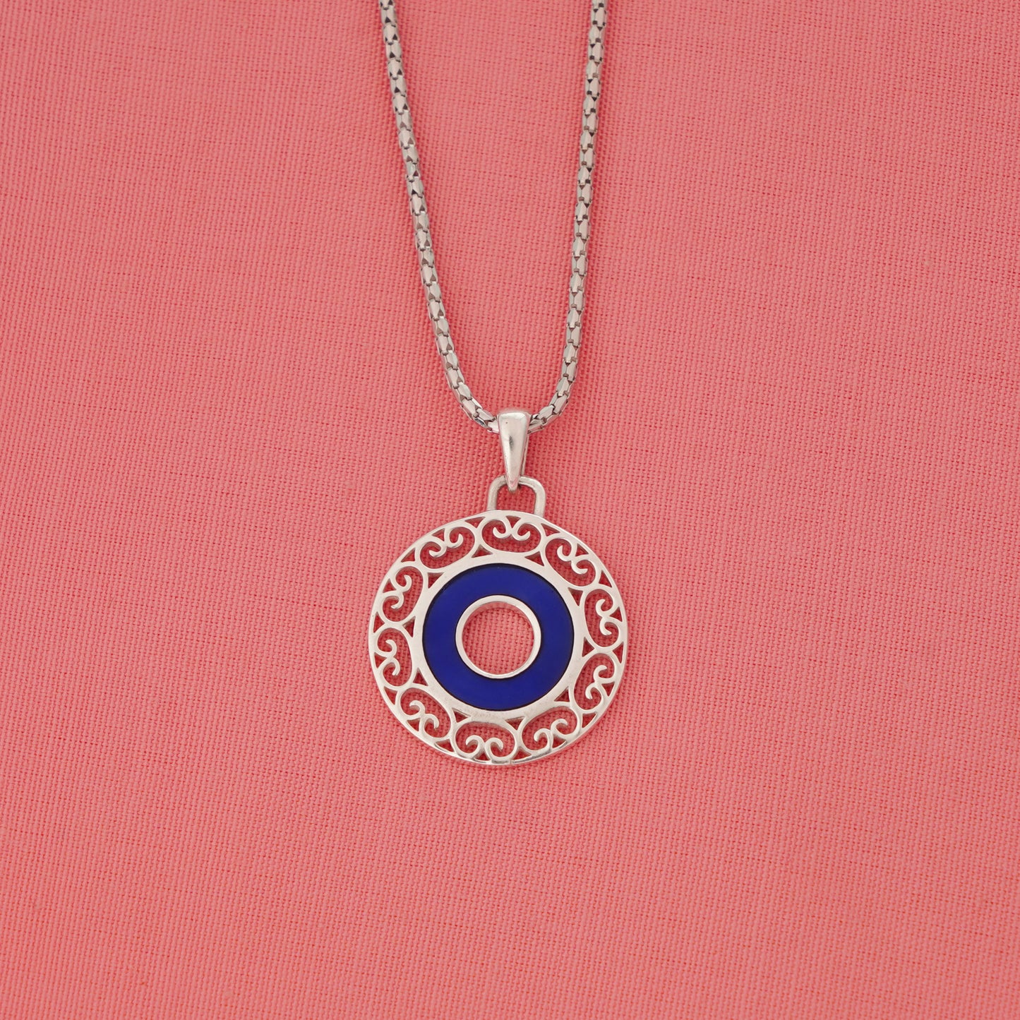 Azure Filigree Pendant