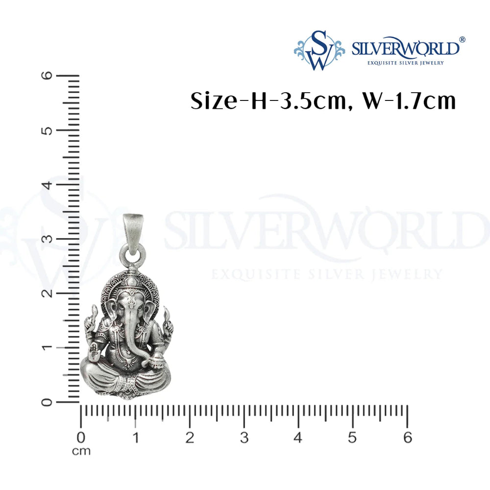 Ganesha Silver Pendant