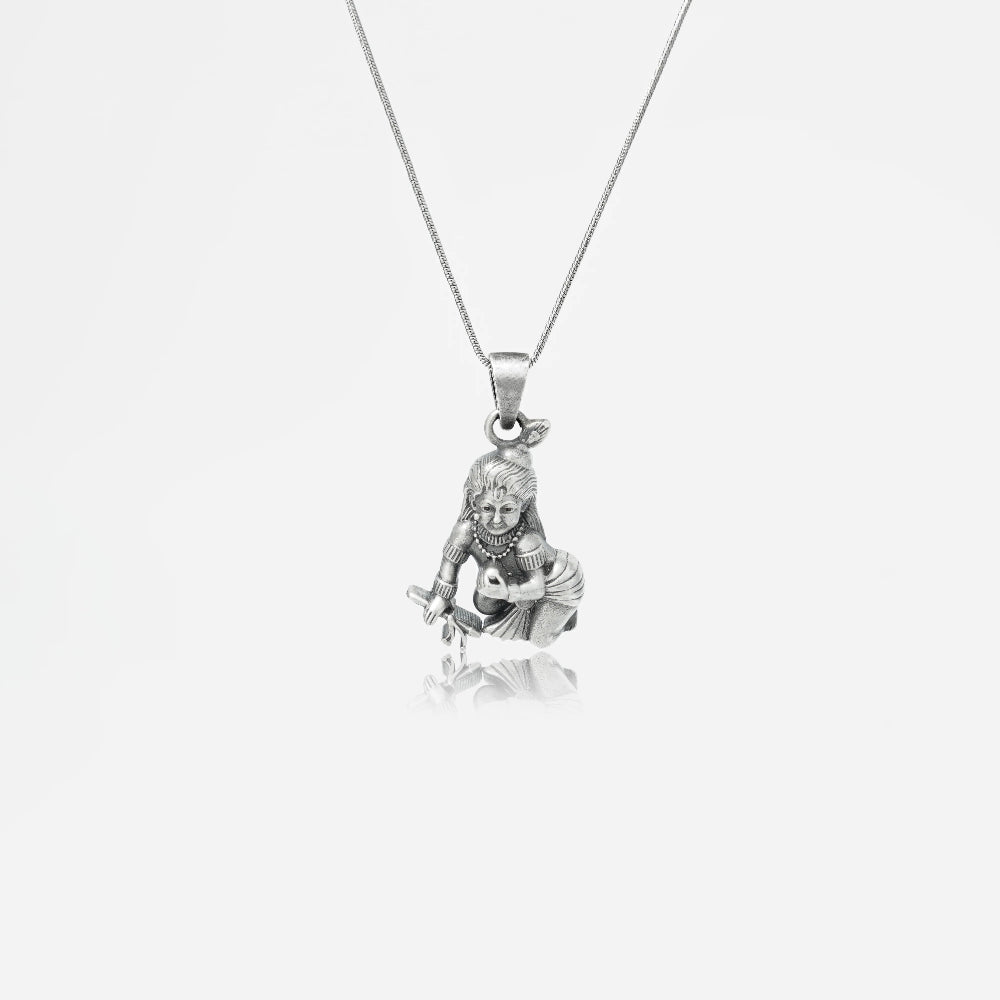 Bal Gopal 925 Silver Pendant