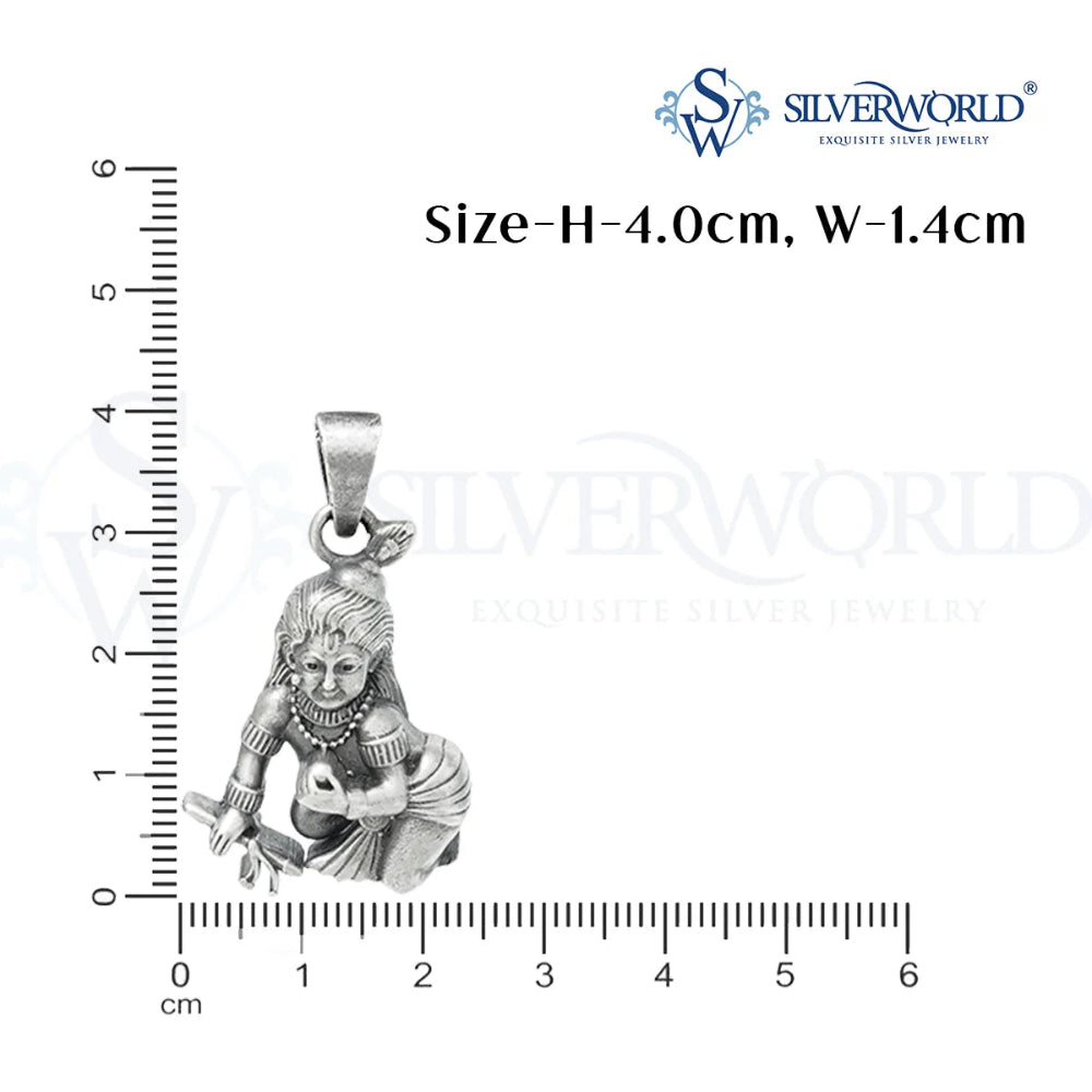 Bal Gopal 925 Silver Pendant
