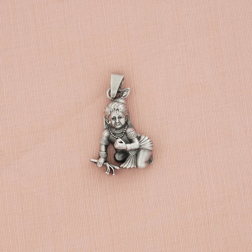 Bal Gopal 925 Silver Pendant