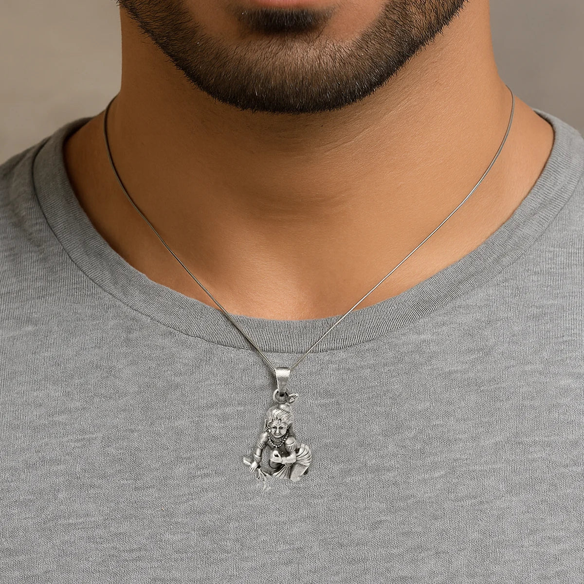 Bal Gopal 925 Silver Pendant