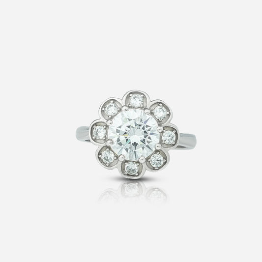 Floral Diamond Ring
