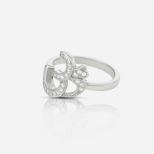Divine Om Silver Ring