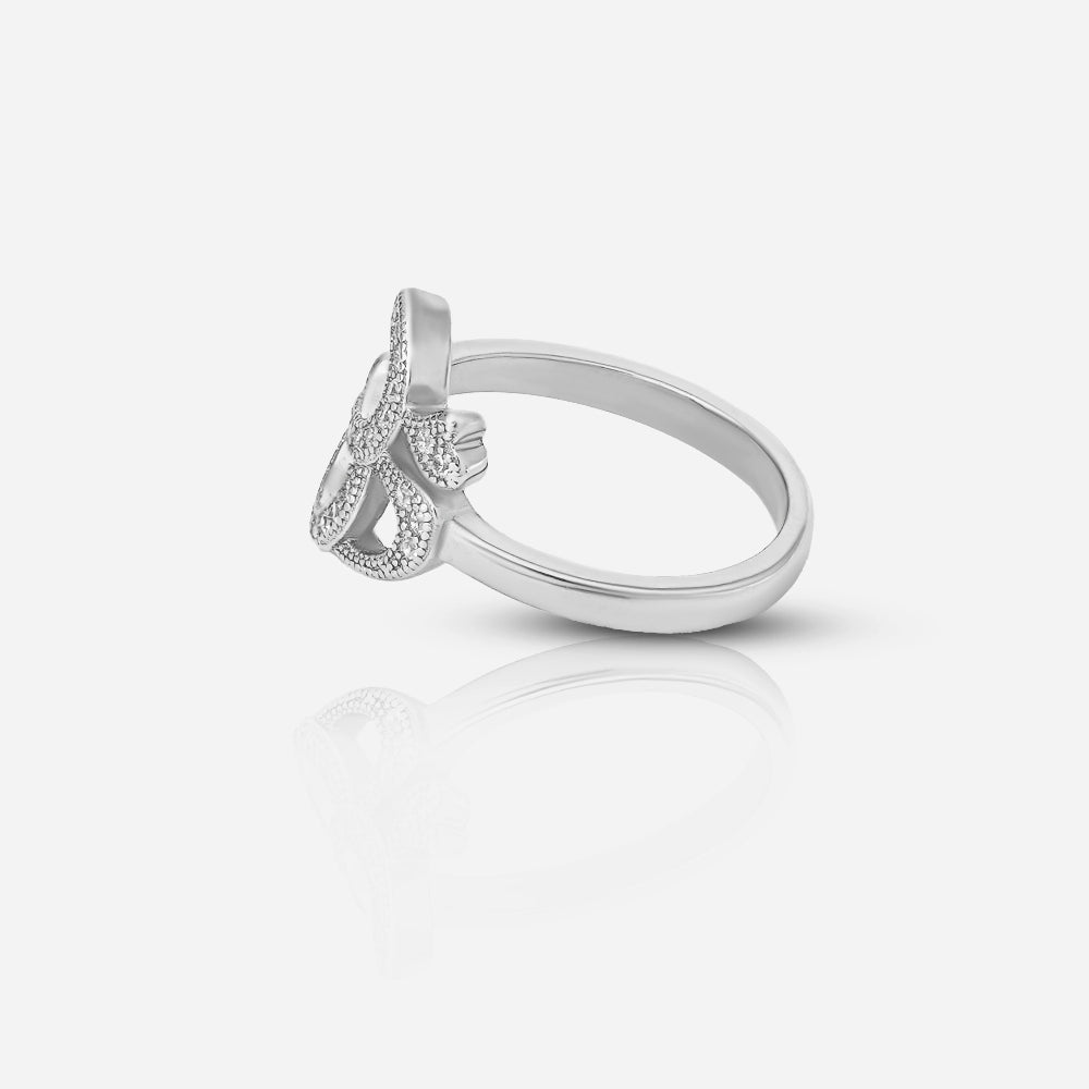 Divine Om Silver Ring