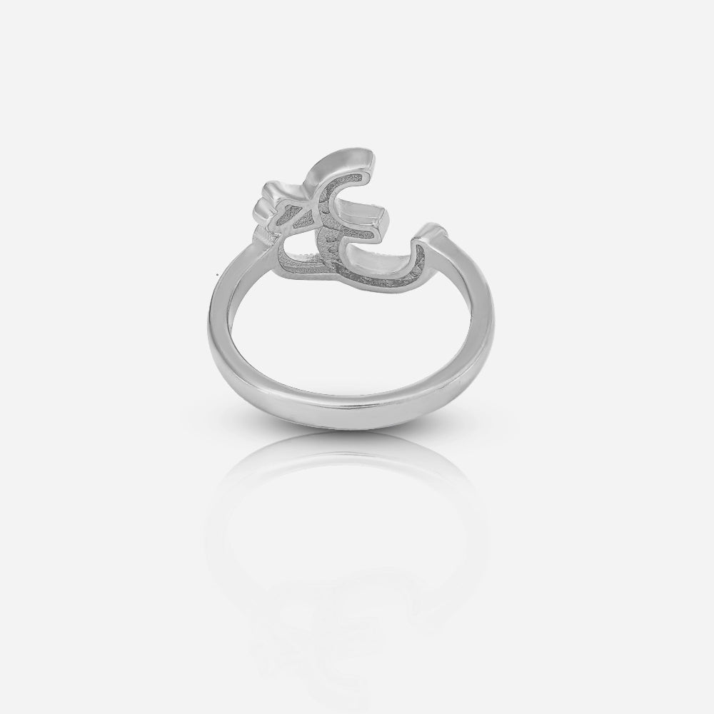 Divine Om Silver Ring