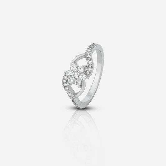 Zirconia floral ring