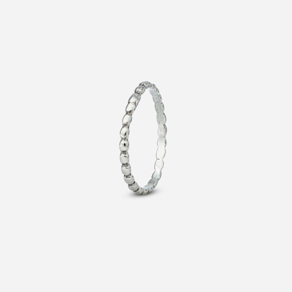 Sterling Silver Beaded Ring