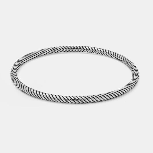 Silver Classic Openable Bangle