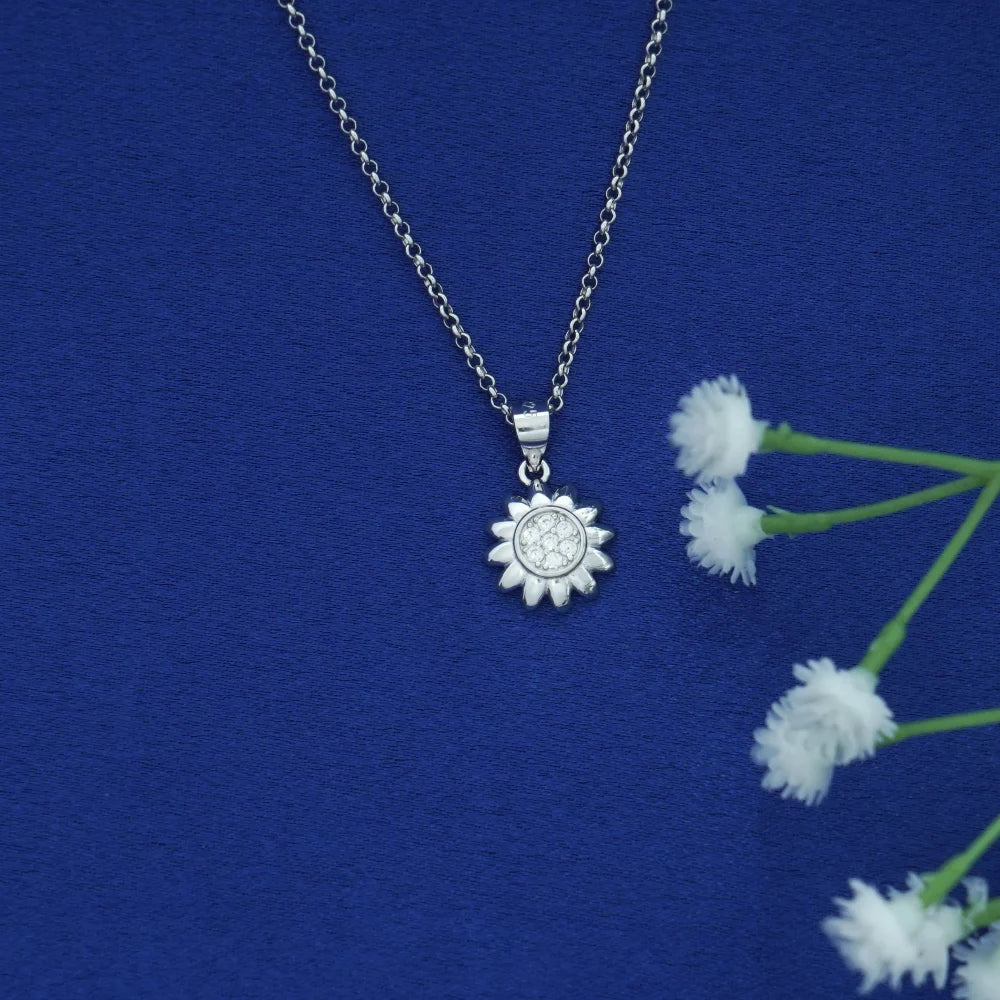 Sparkling Sunburst Pendant