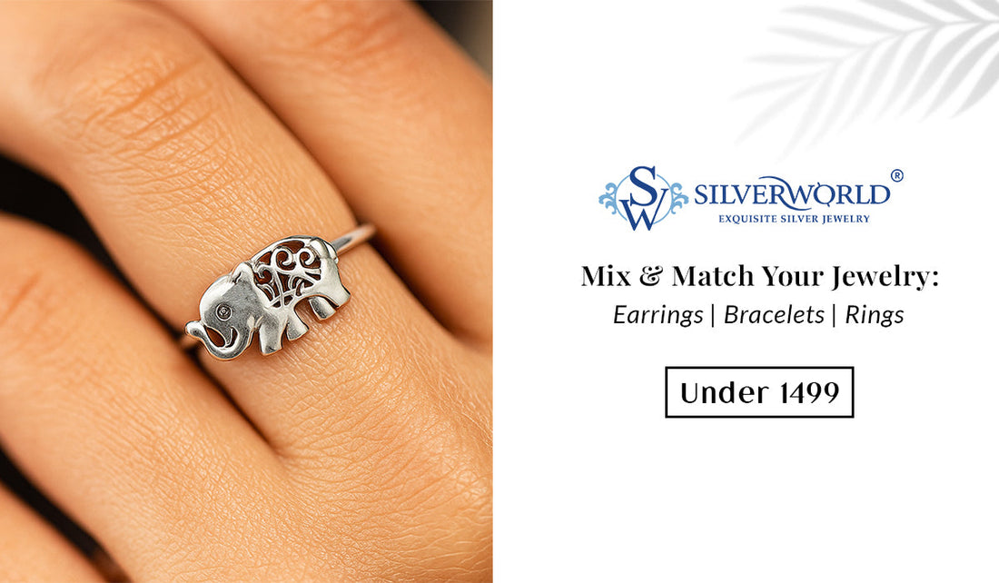 Mix &amp; Match Your Jewelry: Earrings, Bracelets, and Rings Under 1499 from Silver World