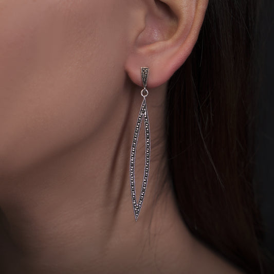 Swiss Marcasite Needle Drop