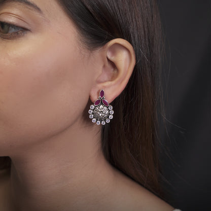 Tribal Floral Stud
