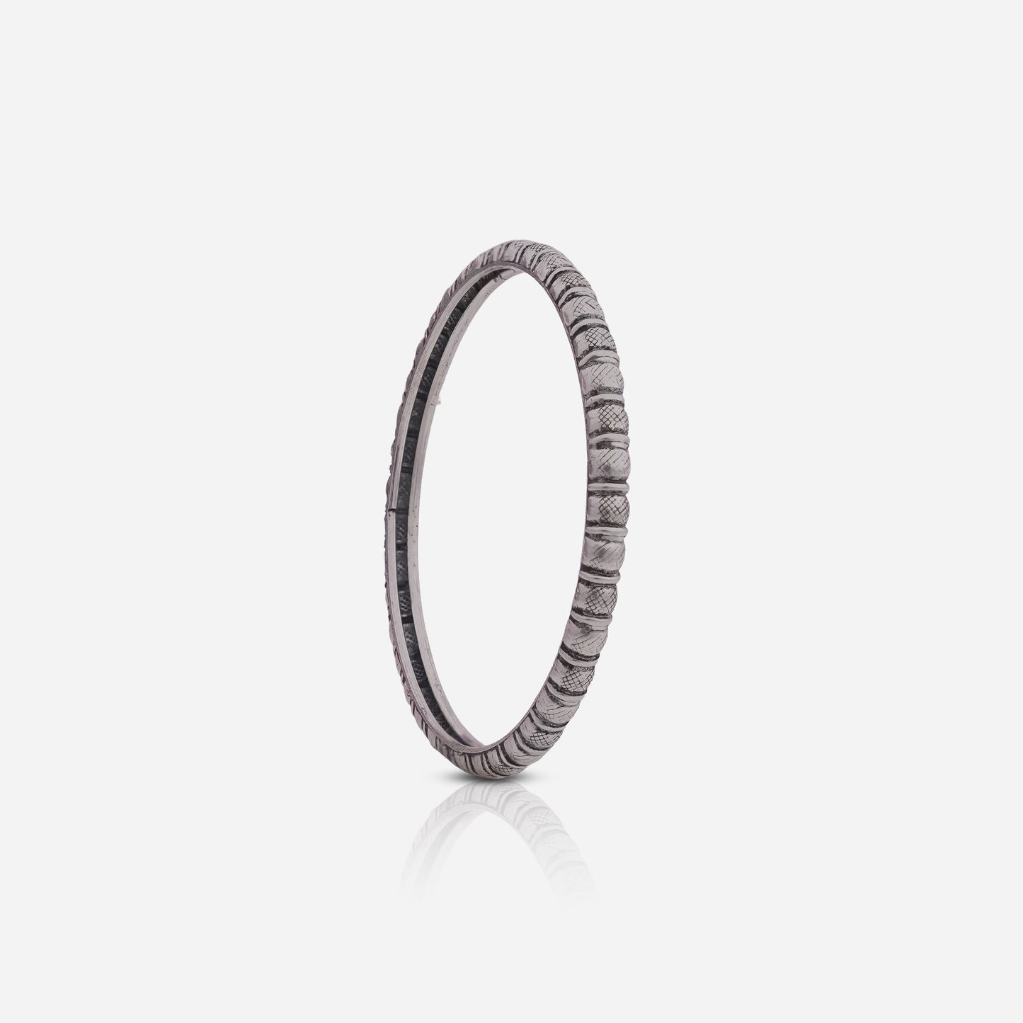 Rhythmic Engraved Bangle