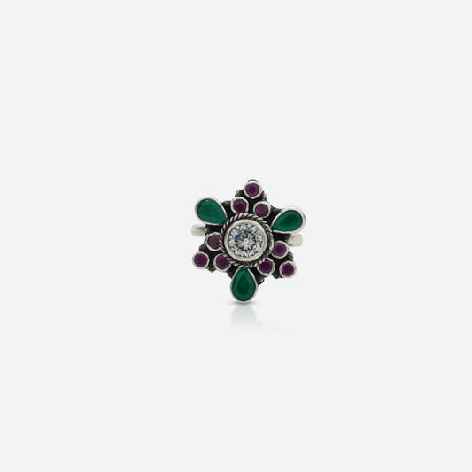 Multi-Stone Snowflake Ring