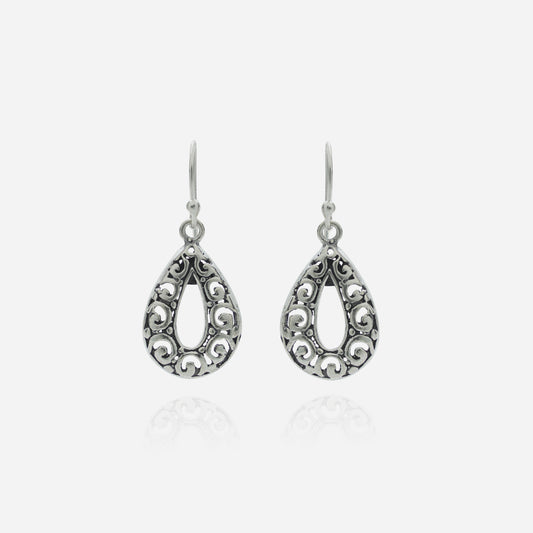 Tribal Scroll Teardrop