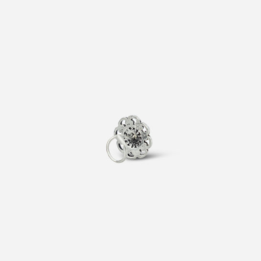Hollow Silver Nose Pin
