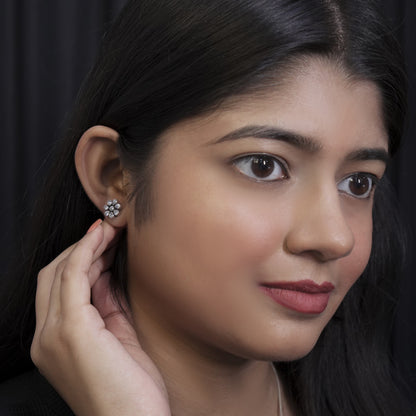 Flower Stone Earrings