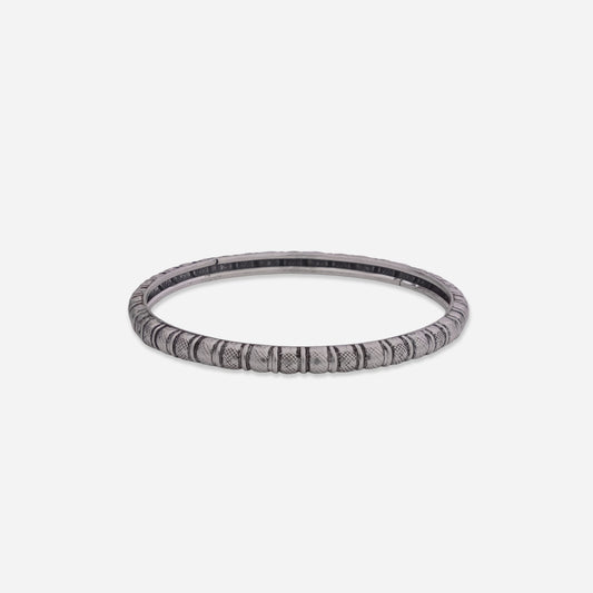 Rhythmic Engraved Bangle