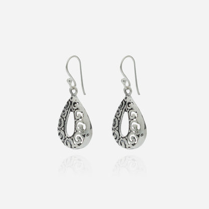 Tribal Scroll Teardrop
