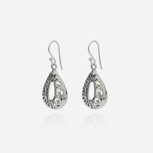 Tribal Scroll Teardrop