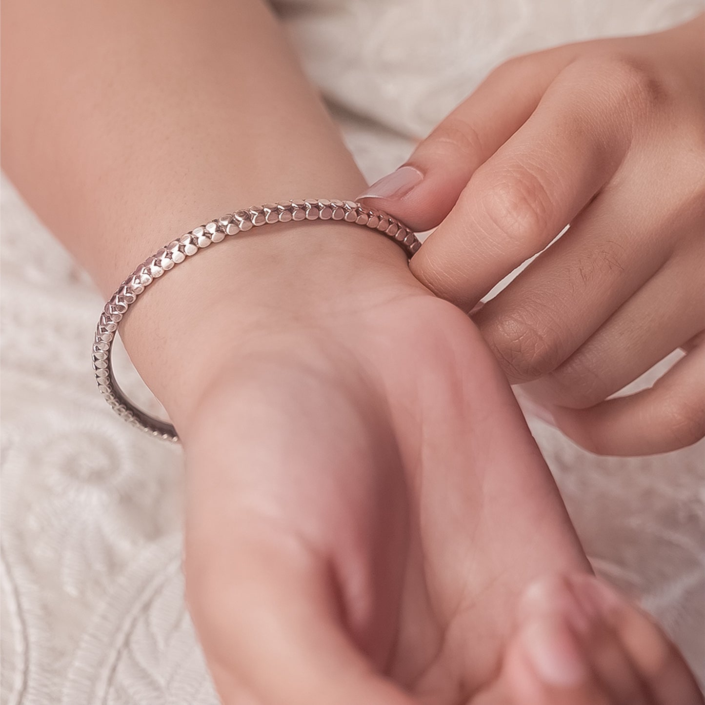 Serpentine Scale Bangle