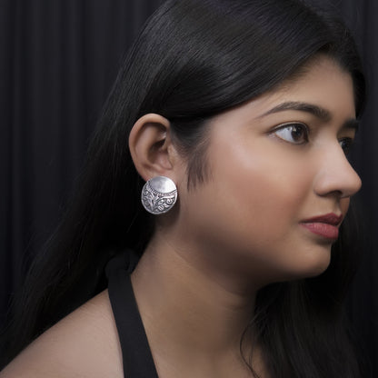 Tribal Medallion Stud