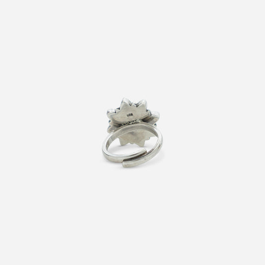 Moon-Drop Pink Zirconia Ring