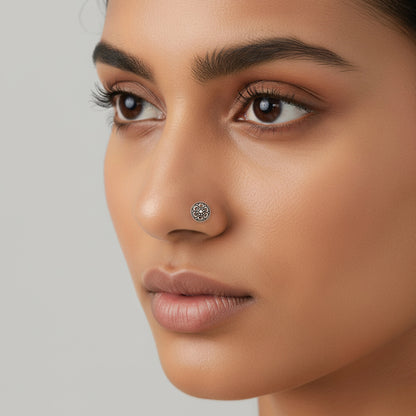 Silver Nose Pin for girls
