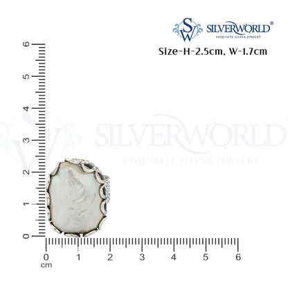 925 Silver Pearl Ring