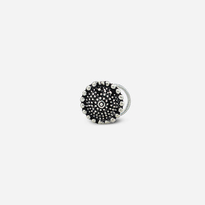 Silver Beaded Nose Pin