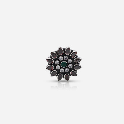 Multi-Stone Floral Ring