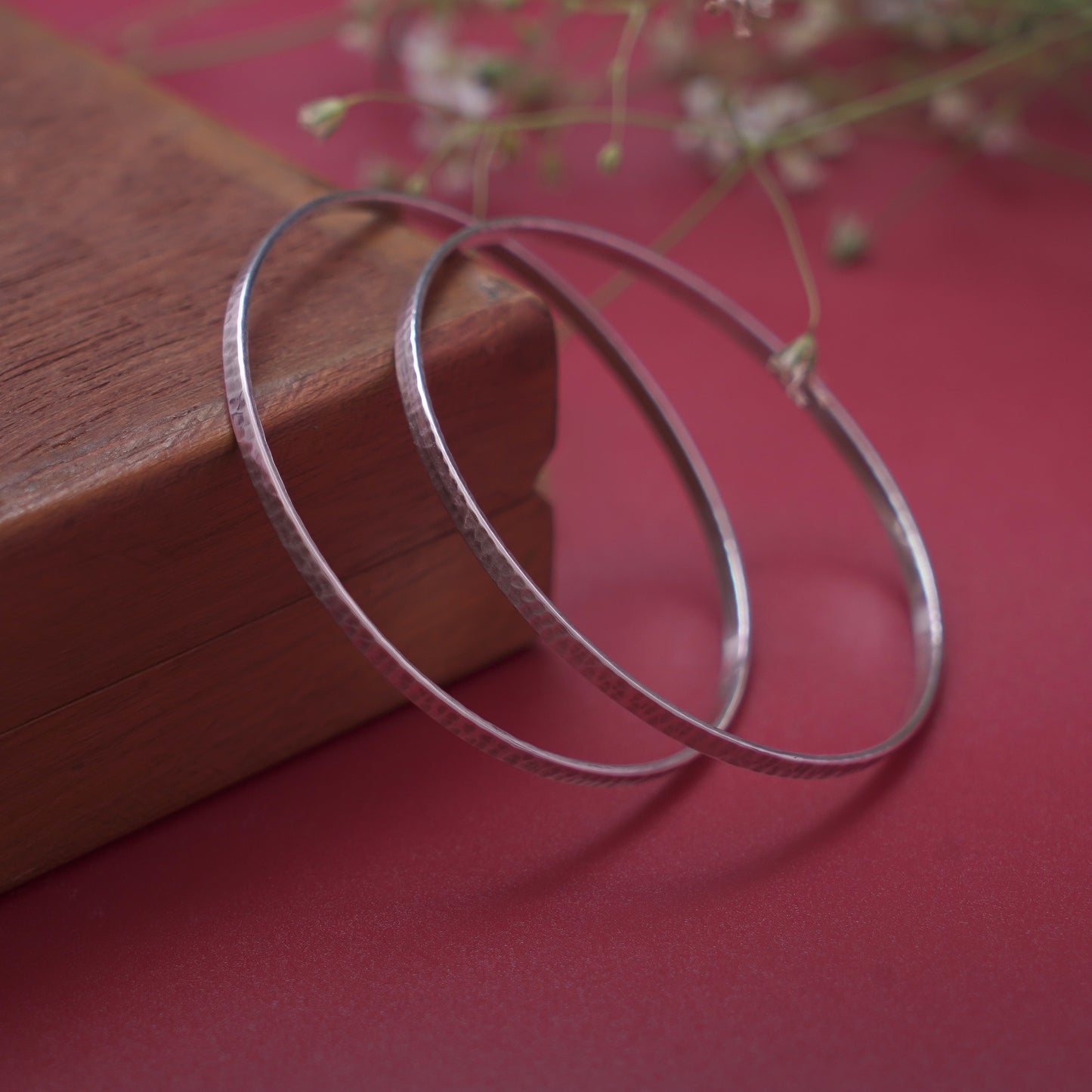 Hammered Whisper Bangle